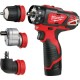 Akumulatora urbjmašīna MILWAUKEE M12 BDDXKIT-202C 1