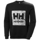 Džemperis HELLY HANSEN Graphic Sweatshirt, melns 1