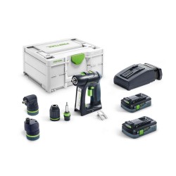 Akumulatora skrūvgriezis-urbjmašīna FESTOOL C 18 HPC 4,0 I-Set