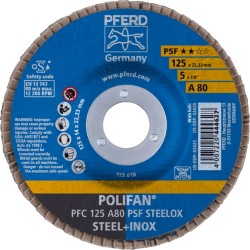 Slīpēšanas disks PFERD PFC125 A PSF 80